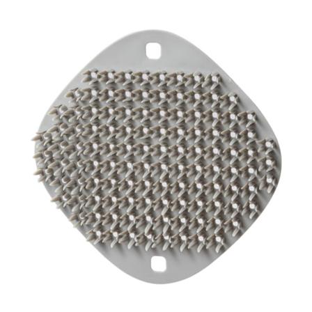 2 st multifunktionella silikonrengöringsborstar, icke-oljig köksrengöringsskrubbdynor (tallgrå)