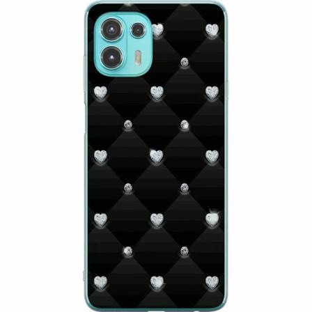 Motorola Edge 20 Lite Mjukt Skal - Bling Heart