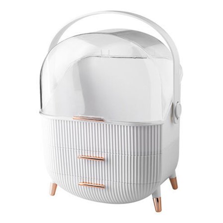 Mode Stor kapacitet Kosmetisk förvaringslåda Vattentät Dammtät Badrum Desktop Skönhet Makeup Organizer