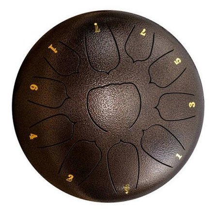 Pronssinen 3-tuumainen 11-nuotin ulkosade rumpu, puutarhasade rumpu, sade chakra rumpu, eteerinen rumpu, käsirumpu