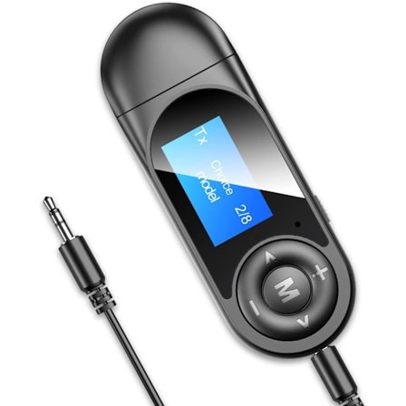 Bluetooth 5.0-adapter for TV-er med 3,5 mm-kontakt 2-i-1 USB-sender