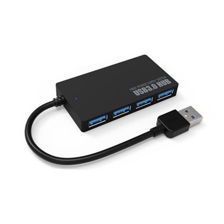 NY 4-Portars Hub Splitter USB 3.0 Höghastighetsadaptrar Multi PC Laptop Desktop