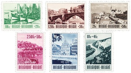 Belgien 1953 - OBP 918-23 - Ubrugt