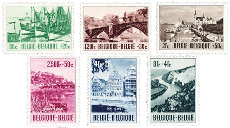 Belgien 1953 - OBP 918-23 - Ubrugt