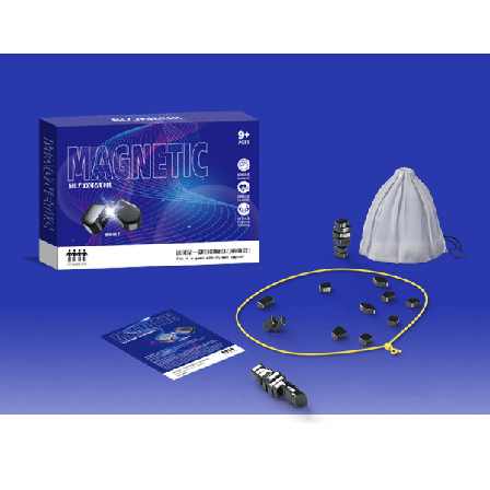 Magnetisk sjakkspill, morsomt bordspill med magnet, puslespillstrategispill, magnetisk brettspill for familier