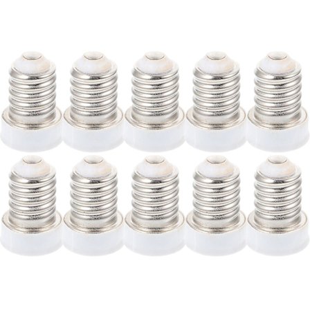 10 st Glödlampsadapter Lamphållare Adapter E14 Till E12 Glödlampa Adapter Tillbehör