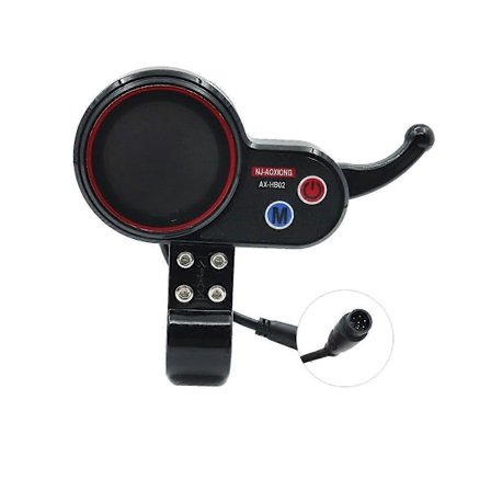 -AOXIONG AX-HB02 Elektrisk Scooter Dashboard Meter 36V 48V Justerbar 6PIN Kompatibel med Elektrisk Scooter-Perfekt