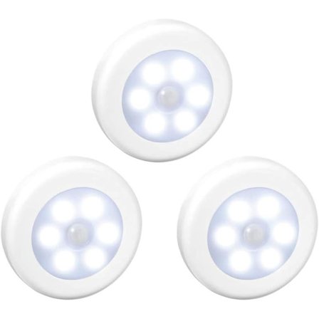 Trådløs LED-bevegelsessensorlys for skap, trapp, gang, kjøkken