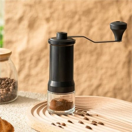 Manuel Kaffekværn – Håndsvinget Bærbar Kaffebønnekværn til Udendørs Brug og Håndbrygning_OF