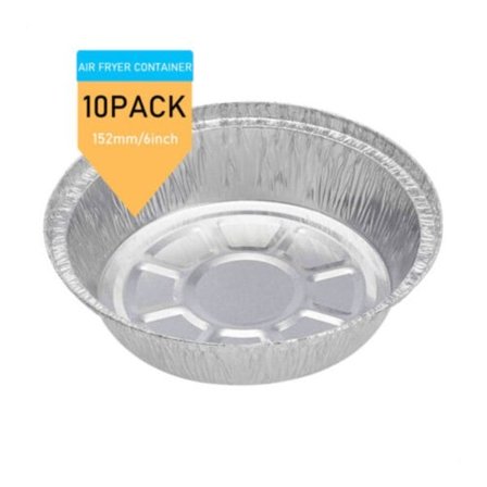10/50 st Air Fryer Aluminiumbrickor Behållare Folie Plåtlåda 10ST