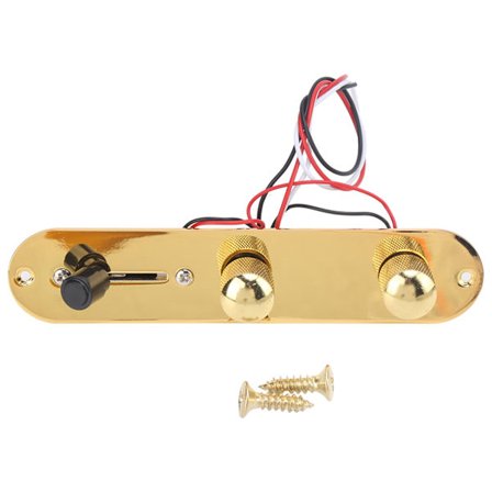 Gitar Kontrollplate Metall for TL Krombelagt Ferdigkablet Kretskort Erstatningstilbehør Gull