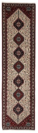 Abadeh Matta Handknuten 80X303 Hallmatta Svart/Brun Persien