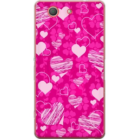 Kompatibel Mobilcover til Sony Sony Xperia Z3 Compact PopHjerteMønster