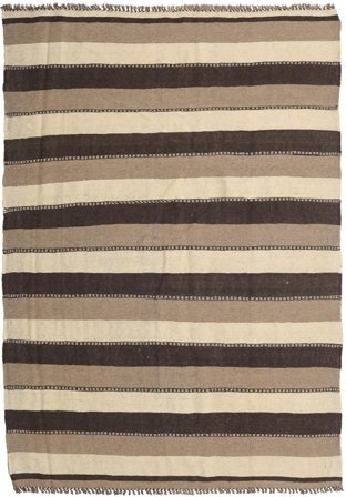 Kelim Teppich Orientalischer Orange/Beige (Wolle, Persien)