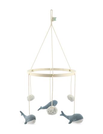 Crib Mobile - Whale Patterned Trixie Baby