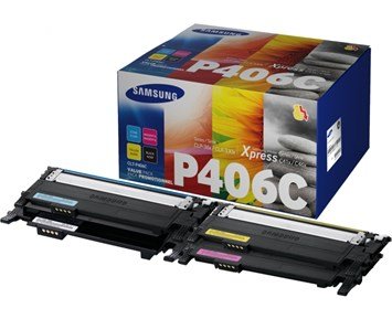 Samsung-CLT-P406C/ELS-Økonomipakke CMYK lasertoner-Printing ink, toner & paper-Toner til printer