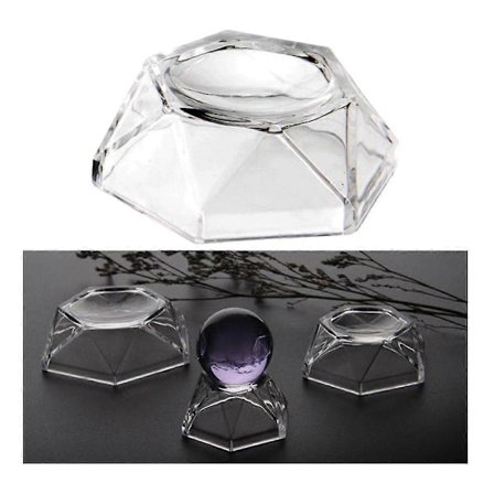 Krystallkule Akryl Base Ballstativ, akryl Krystallkule Display Base Kule Display Stativ Kule Ornament Baselarge(klar)(1 stk)