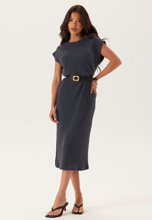 Pieces - Pclena Ss Midi Dress - Ombre Blue - Kläder - - Bubbleroom