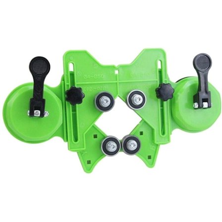 4-83 mm:n reikäsahan ohjain, reikäsahan ohjain, säädettävä kiinnitysjigi laatalle, keramiikalle, lasille, marmorille, posliinille (vihreä)