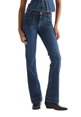 Wrangler Flare Jeans Dam Blå W29/L34