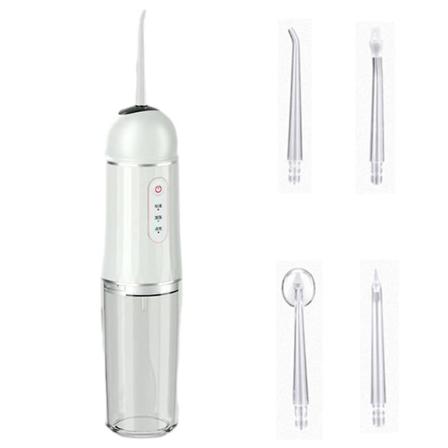Vattentråd Vattentråd Trådlös Tandborste Med 3 Lägen 4 Munstycken Ipx7 Vattentät Munsköljare För Resor Hem Tandställning Munhygien