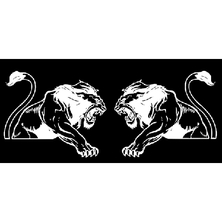 Väggdekor - Ett par Lejon