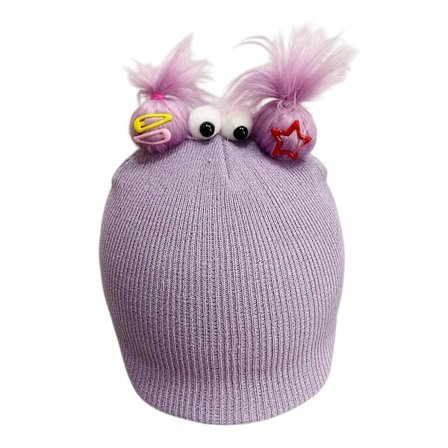 Skihjelm Cover Strikket Hue Dekorativ Stil Lilla One Size Skihjelm Tilbehør Kompatibel Med Standard Hjelme (FMY)