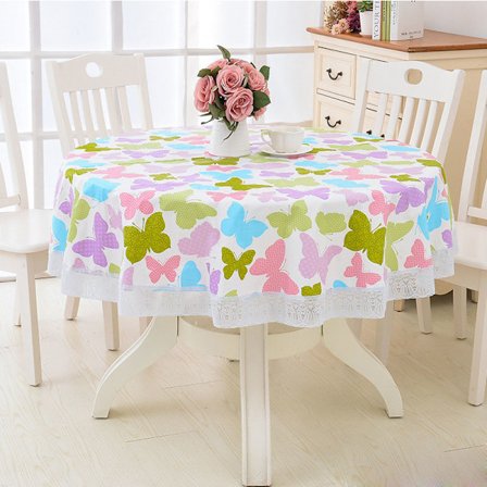 Rund vinyl voksdug blonde dug med vandtæt PVC plast