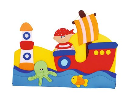 Väggdekoration skepp - Lyreco - Skolmöbler och inredning - Ljudabsorbenter - Vägg