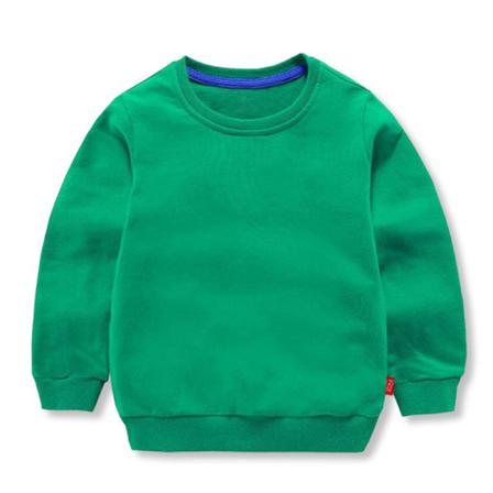 Pojke Långärmad Tröja Med Rund Hals I Enfärgad Baggy Sweatshirts