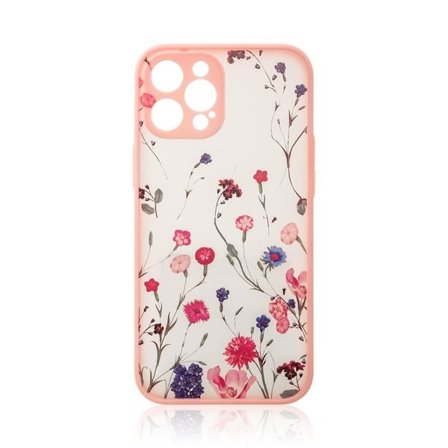 Design-etui til iPhone 12 Pro Max blomsterrosa
