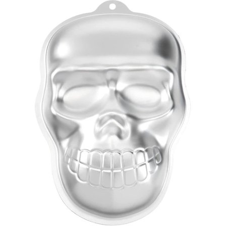 Halloween-fest bageforme kranie kageform aluminium bageform kraniehoved horror sjov chokolade M