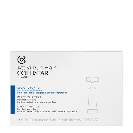 Collistar Attivi Puri Hair Lozione Peptidi 15 x 5ml - Trattamento Anticaduta Capelli