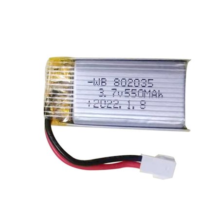 3.7V 500mAh 802035 Genopladeligt Batteripakke Stik til Droner Fly