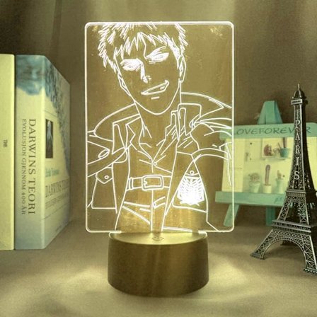 Hyökkäys Titania 3D Anime-lamppu Yö Levi Ackerman Illuusio Yöhahmo Hyökkäys Titaniasta Japanilainen Anime Led-anturivalot