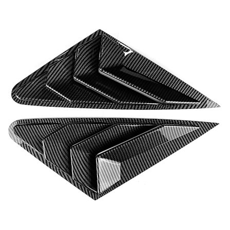 Carbon Fiber Side Vent Vindue Scoop Louver Cover Trim til Audi A3 2014 2017