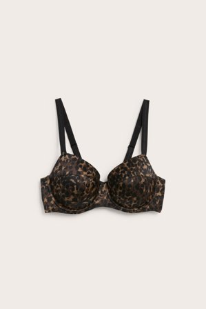 Kappahl | Vattert BH i satengfinish | Brun