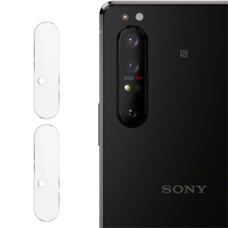 IMAK 2PCS HD Härdat glas Kameralinsskydd Sony Xperia 1 II