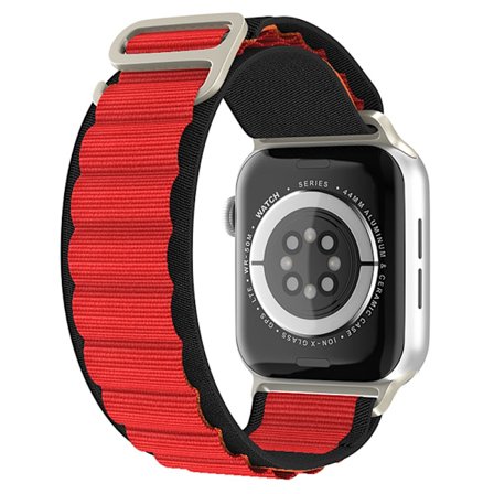 Apple Watch 38/40/41/42 mm Armband Alpine Pro Loop Svart/Röd