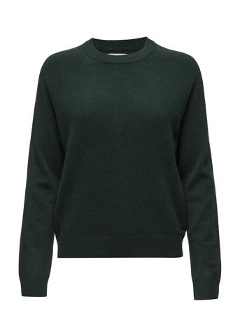 Boston O-Neck 6304 Pullover Striktrøje Grøn Samsøe Samsøe