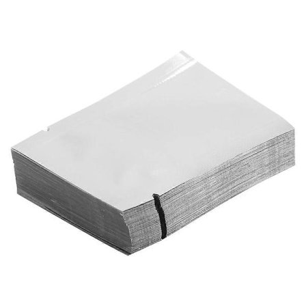 500 stk. genlukkelig prøvepose aluminiumsfolie varmeforseglingspose bulk madopbevaring foliepose 5 x 7 cm