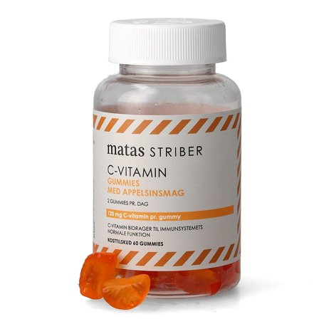 Matas Striber C-Vitamin Gummies 60 stk, Helse & Madvarer, Vitaminer, C-vitamin