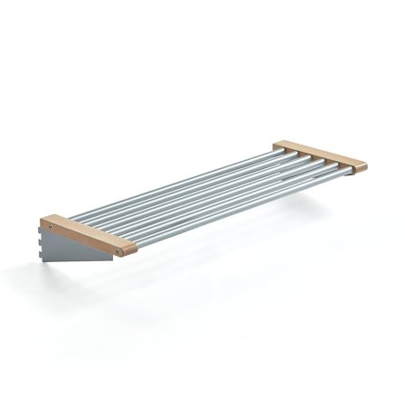 Shoe rack JEPPE, 900 mm, birch alu