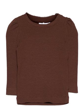 Nmfkabexi Ls Slim Top Brown Name It