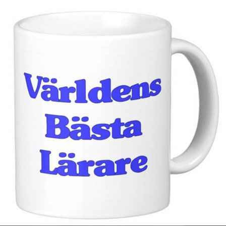 Mugg - Världens bästa lärare