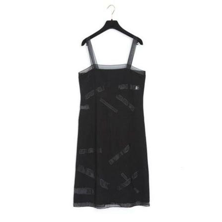 Chanel Vintage - Vintage Klänningar - Svart - Dam - Storlek: M, Dam, Storlek: M