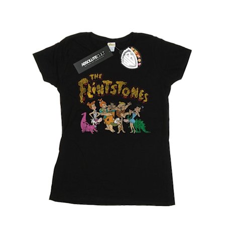 The Flintstones Dam/Dam Grupp Distressed Bomull T-shirt X