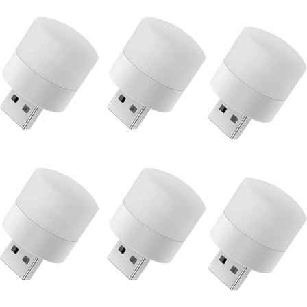 Mini USB nattlampa, kompakt LED-lampa, bärbar belysning, Ambie