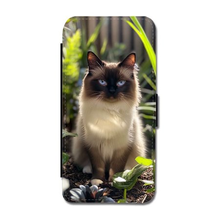 Katt Helig Birma iPhone 11 Flip Mobilfodral