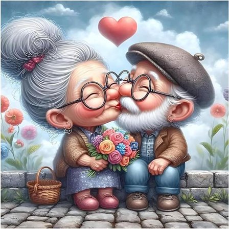 Valentinsdag Diamant Kunst Sæt, Bedstemødres DIY Diamant Maleri Sæt 5D Diamant Prikker Ædelstens Kunst Håndværk, Runde Fuld Drill Håndværk til Hjem 